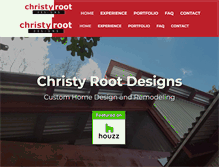 Tablet Screenshot of christyrootdesigns.com